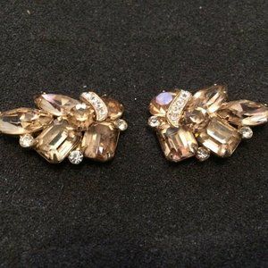 EISENBERG SIGNED Vintage Champagne Hued earrings